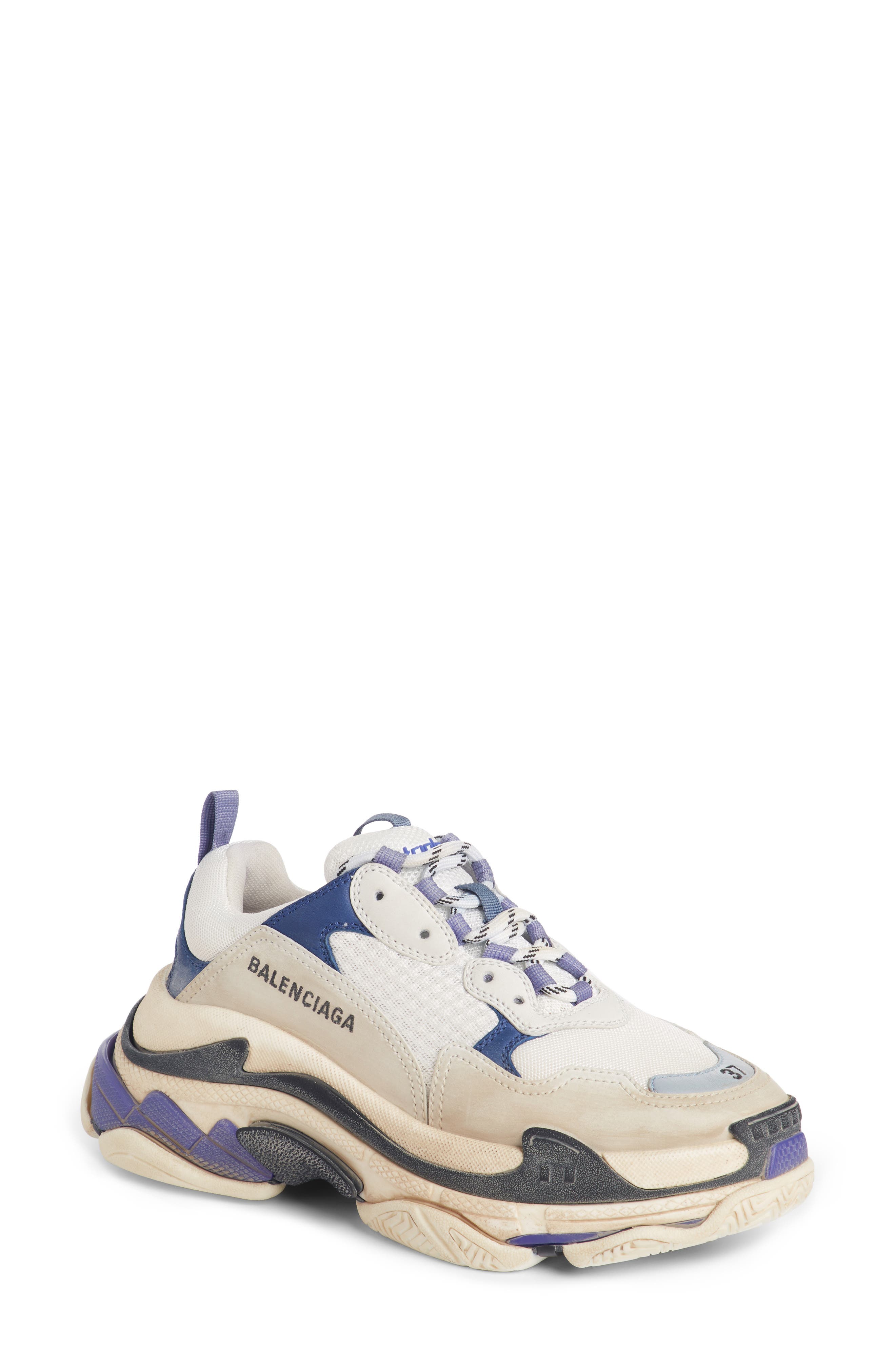 Balenciaga Triple S With Air Bubble Clear Sole Red Trainers